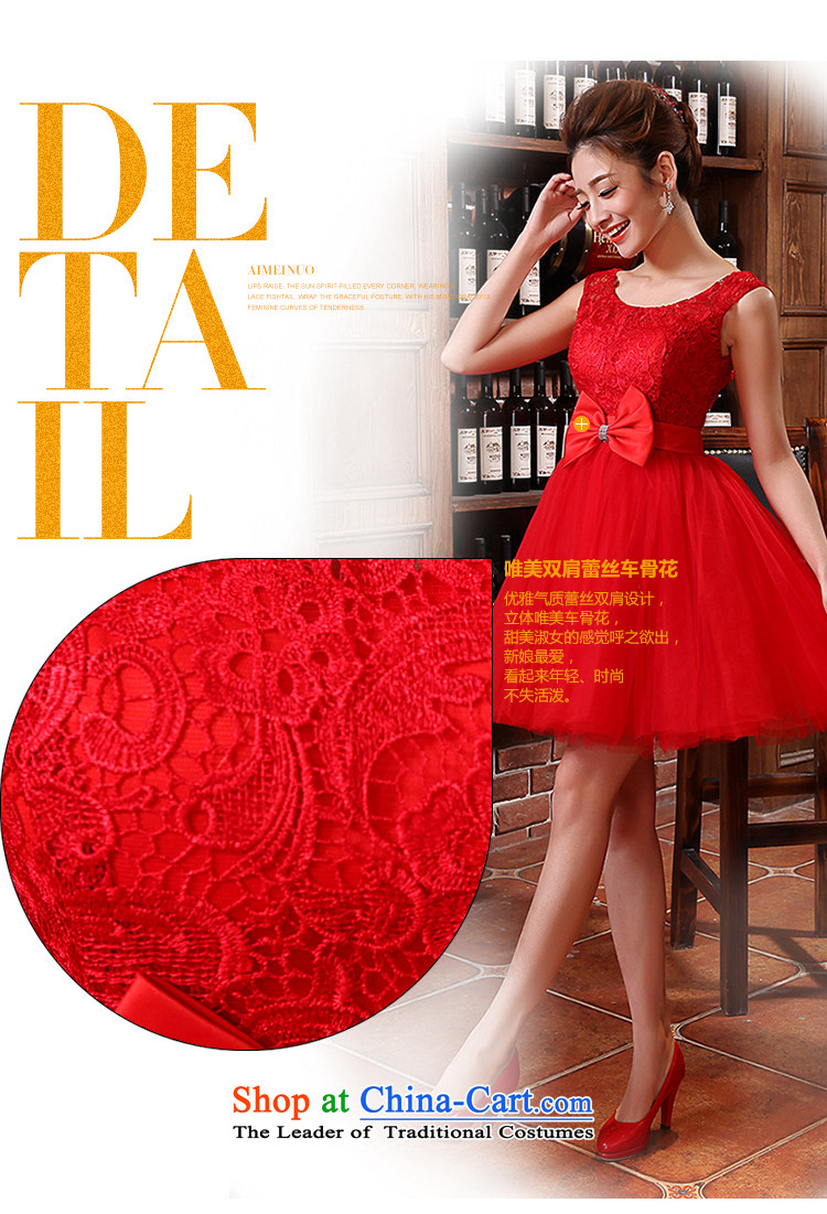 Hiv Miele wedding dresses 2015 new bride Han version package bows services will shoulder straps L0026 red light champagne L0027 RED S picture, prices, brand platters! The elections are supplied in the national character of distribution, so action, buy now enjoy more preferential! As soon as possible.