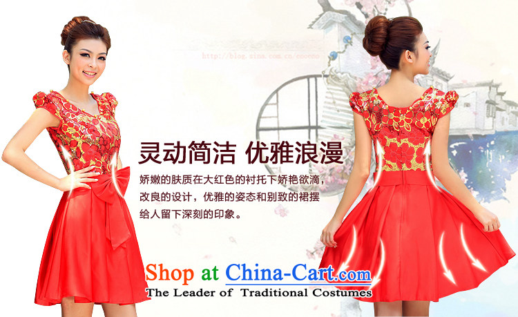 A shortage of marriages small dress bows Services 2015 new bridesmaid dress will 293 red S picture, prices, brand platters! The elections are supplied in the national character of distribution, so action, buy now enjoy more preferential! As soon as possible.