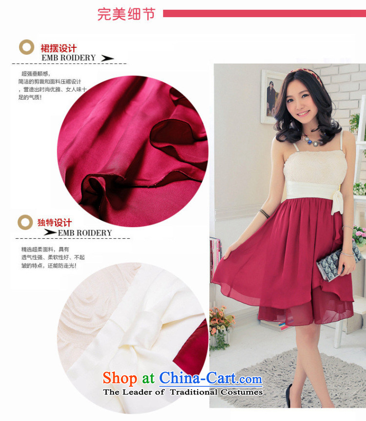 Of the glued to the chest wrapped chiffon small dress 2015 Korean short of the new Marriage banquet bridesmaid sister replacing addendum spend strap dresses5279 red L code picture, prices, brand platters! The elections are supplied in the national character of distribution, so action, buy now enjoy more preferential! As soon as possible.