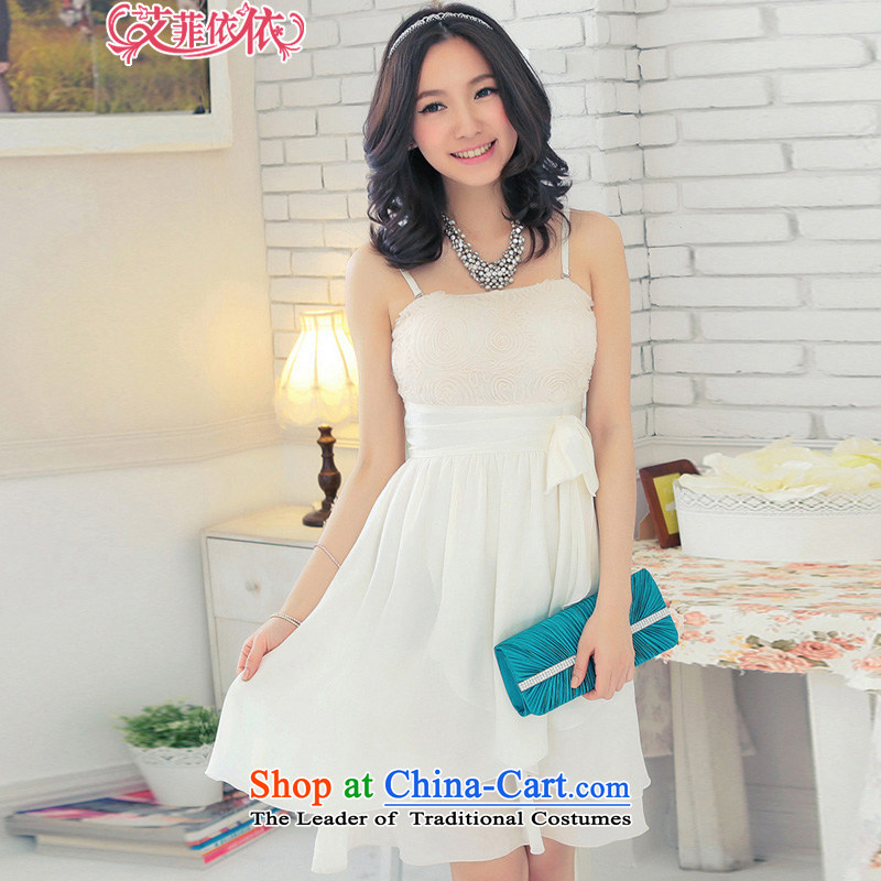 Of the glued to the chest wrapped chiffon small dress 2015 Korean short of the new Marriage banquet bridesmaid sister replacing addendum spend strap dresses , Code Red L5279 Eiffel glued to the , , , shopping on the Internet