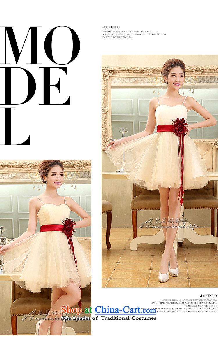 Hiv Miele wedding dresses new 2015 evening dresses marriages bows to Korean short, light champagne color will L0025 light champagne color S picture, prices, brand platters! The elections are supplied in the national character of distribution, so action, buy now enjoy more preferential! As soon as possible.