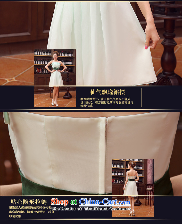 Rain-sang yi bride Wedding 2015 new Products Home Sweet bridesmaid short skirts and chest small dress LF180 GREEN M picture, prices, brand platters! The elections are supplied in the national character of distribution, so action, buy now enjoy more preferential! As soon as possible.