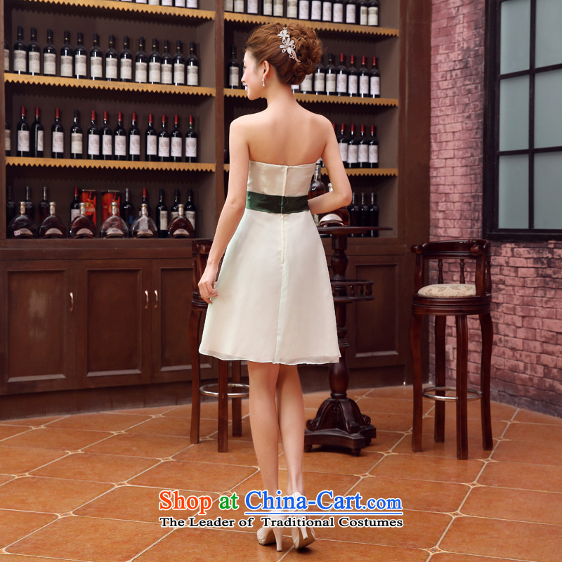 Rain-sang yi bride Wedding 2015 new Products Home Sweet bridesmaid short skirts and chest small green M days LF180 dress rain is , , , Yi shopping on the Internet
