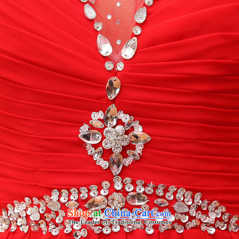 Rain-sang yi 2015 new products sweet bride wedding dresses, stylish long skirt long marriage LF183 SERVICES RED M, bows rain-sang Yi shopping on the Internet has been pressed.