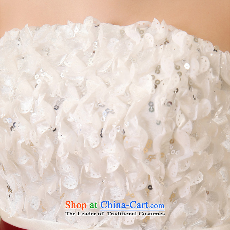 Rain-sang Yi marriages 2015 new short skirts and sisters bridesmaid replacing sweet bridal dresses LF169 small white XXL, rain-sang Yi shopping on the Internet has been pressed.