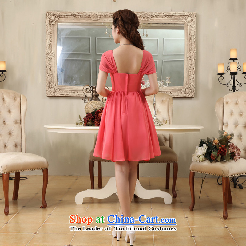Rain-sang yi 2015 new marriages bridesmaid small Dress Short, shoulders the chiffon sister mission LF171 watermelon red XL, rain is yi , , , shopping on the Internet