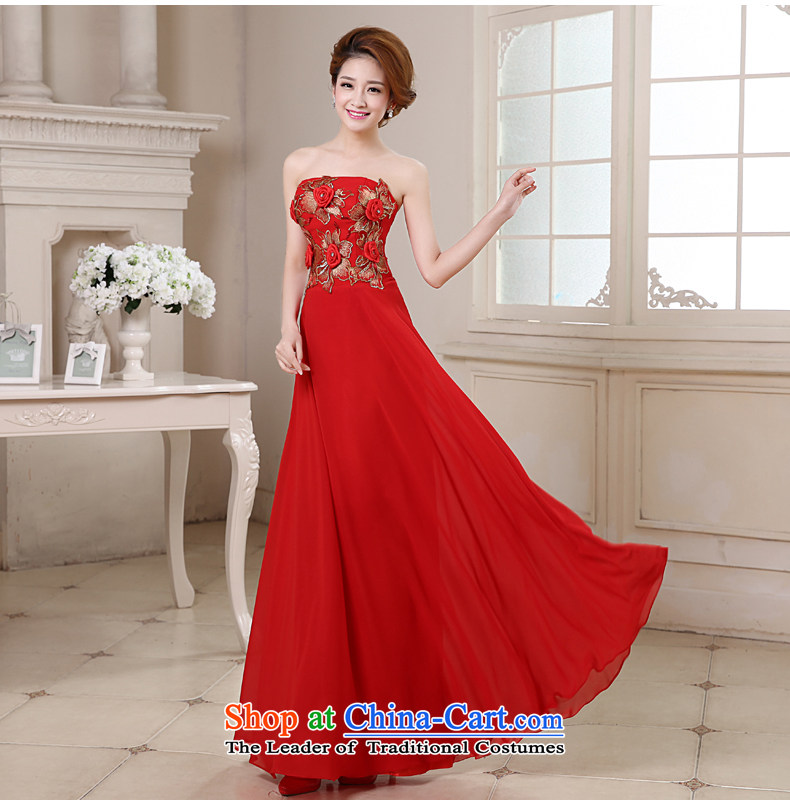 Rain-sang yi 2015 new marriage bride bows services performance moderator evening flower anointed chest video thin gown LF188 RED S picture, prices, brand platters! The elections are supplied in the national character of distribution, so action, buy now enjoy more preferential! As soon as possible.