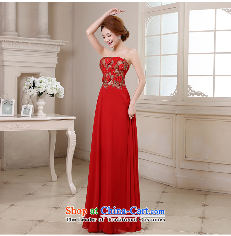 Rain-sang yi 2015 new marriage bride bows services performance moderator evening flower anointed chest video thin gown LF188 RED S picture, prices, brand platters! The elections are supplied in the national character of distribution, so action, buy now enjoy more preferential! As soon as possible.
