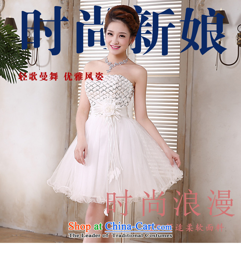 Rain-sang yi 2015 new bridesmaid small dress bride small wedding marriage and chest straps white bon bon short skirts of Princess LF189 White XL Photo, prices, brand platters! The elections are supplied in the national character of distribution, so action, buy now enjoy more preferential! As soon as possible.