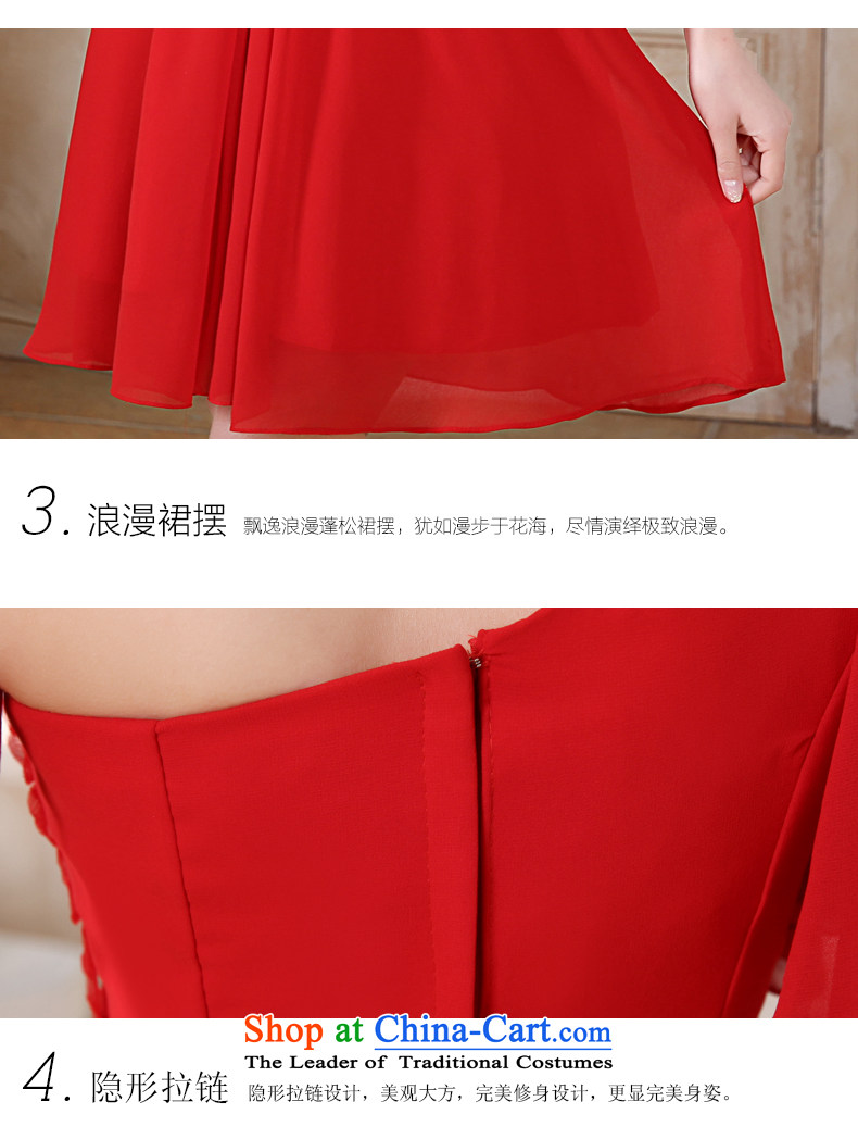 Rain-sang yi bride Wedding 2015 new marriage bows to the princess sweet shoulder short of small dress LF192 bridesmaid Red Red M picture, prices, brand platters! The elections are supplied in the national character of distribution, so action, buy now enjoy more preferential! As soon as possible.