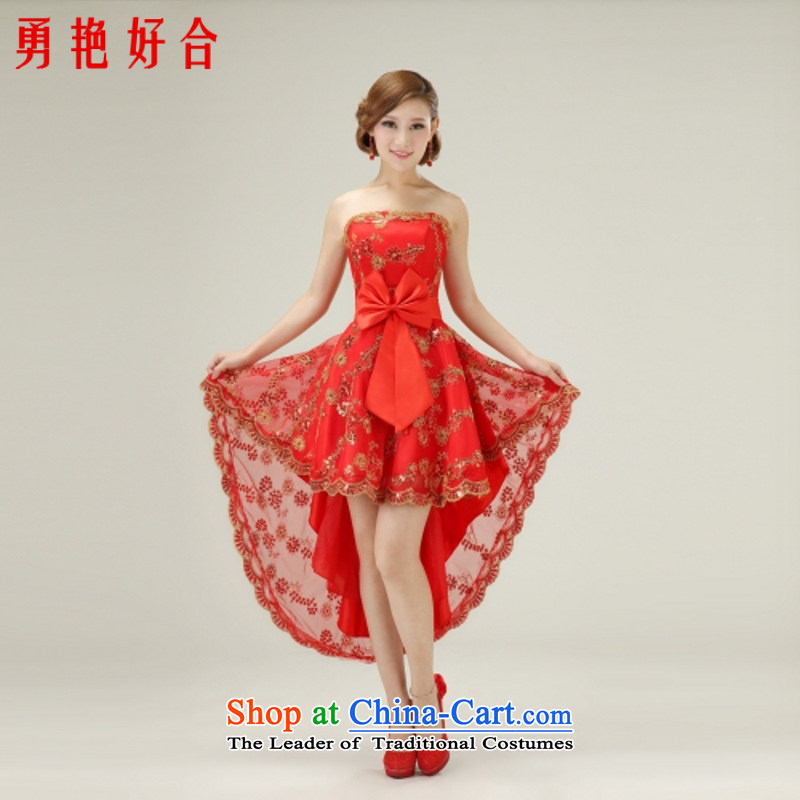 Yong-yeon and 2015 new dresses bridesmaid services will long after the former short lace dress offer made red color is not returning Size