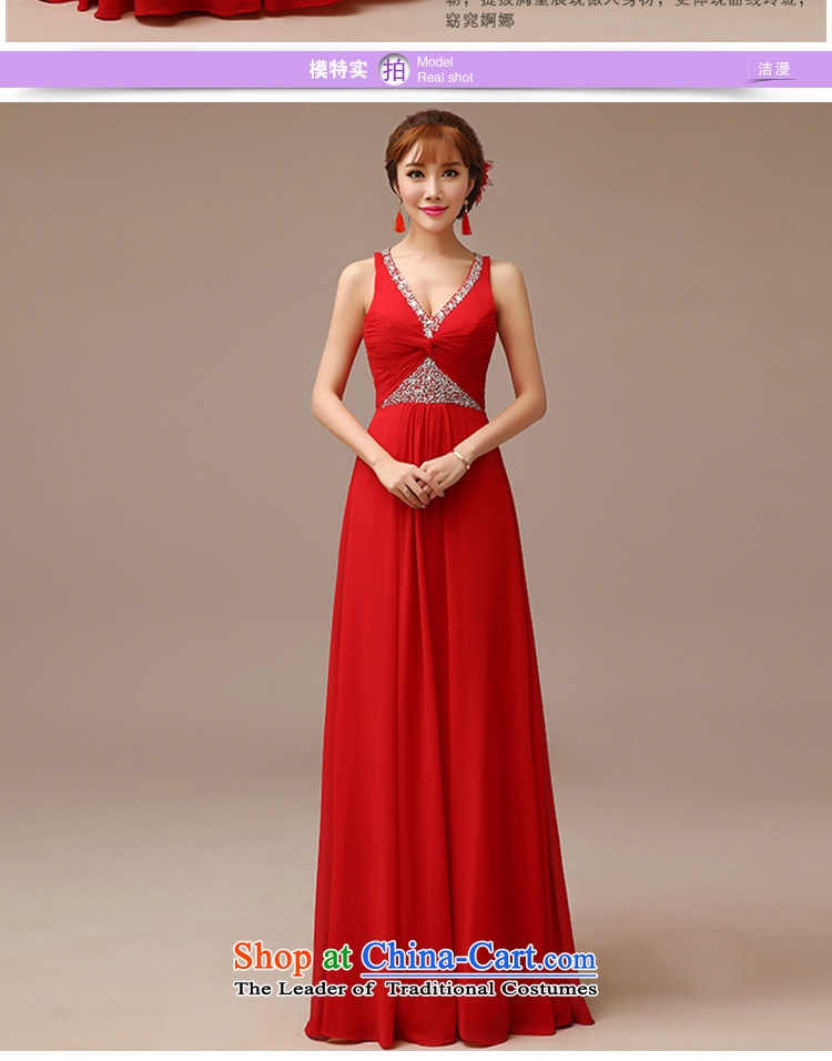  In spring and summer 2015 Man Jie new marriages bows to shoulder strap with red double-graphics v-neck bows services thin red L picture, prices, brand platters! The elections are supplied in the national character of distribution, so action, buy now enjoy more preferential! As soon as possible.