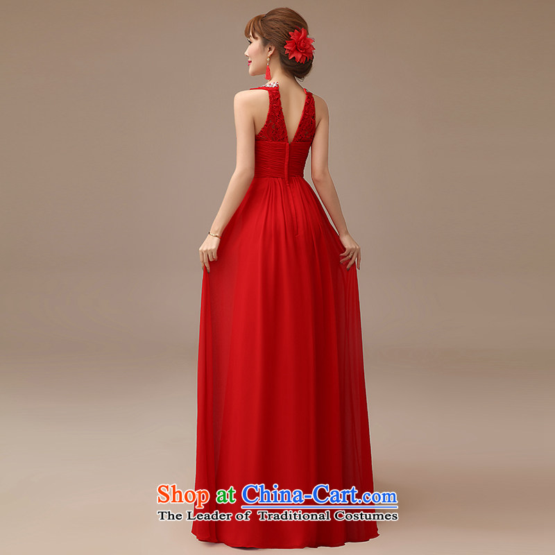  In spring and summer 2015 Man Jie new marriages bows to shoulder strap with red double-graphics v-neck bows services thin red , L, plumbing, , , , shopping on the Internet