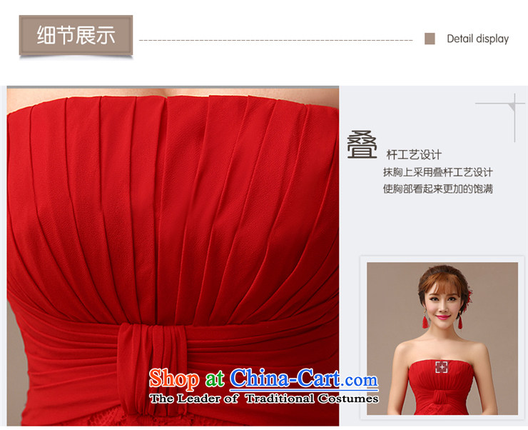 Clean the new bride Castores Magi 2015 serving modern Korean bows and chest lace Sau San Port dress coltish graphics long red zipper M picture, prices, brand platters! The elections are supplied in the national character of distribution, so action, buy now enjoy more preferential! As soon as possible.