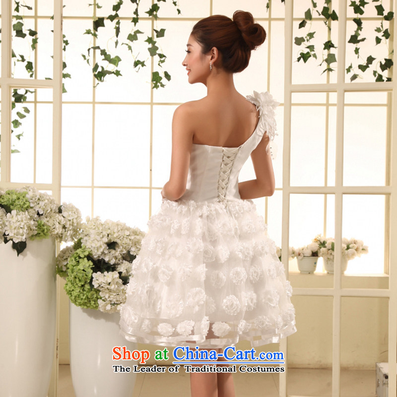 In accordance with the new 2015 yarn bridesmaid skirt Hsia dynasty female skirt will show short white dresses, with white XXL, Yong-yeon and shopping on the Internet has been pressed.