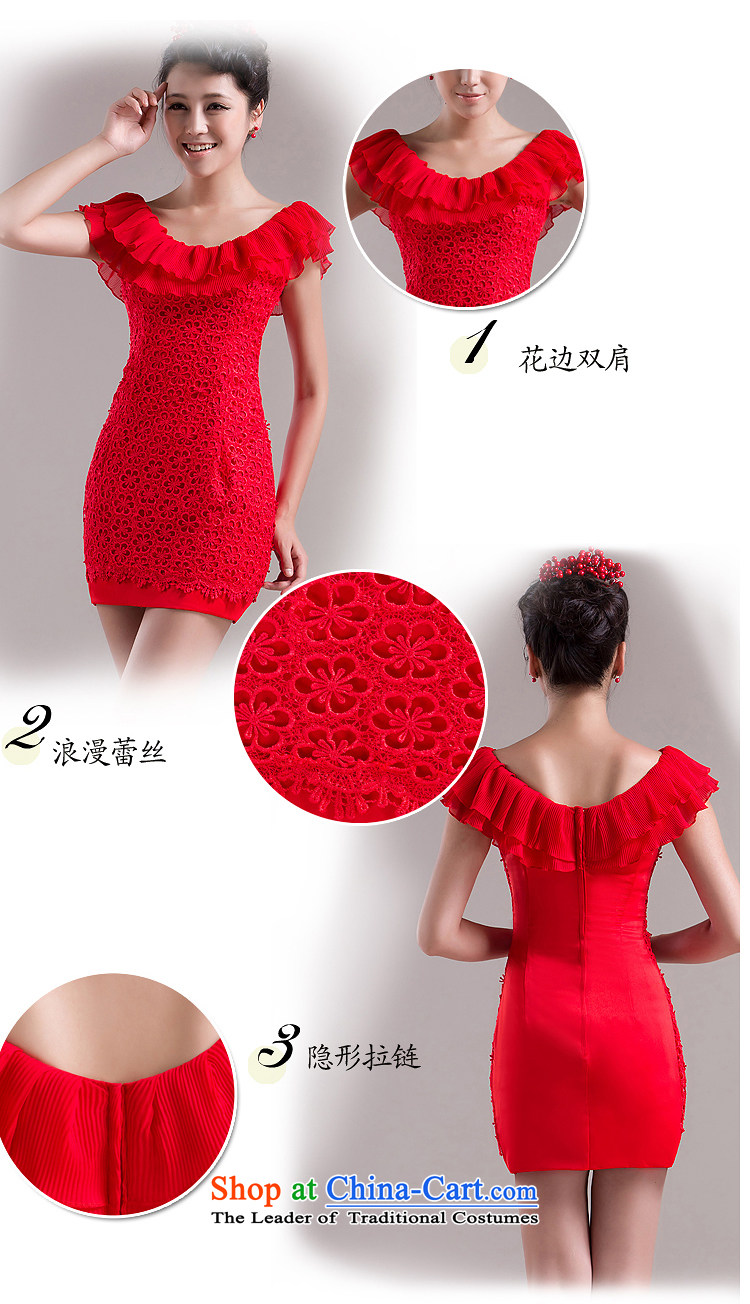 Rain-sang Yi marriages video thin dresses marriage red dress bride bows back to the door in a small short bridesmaid dress LF107 RED M picture, prices, brand platters! The elections are supplied in the national character of distribution, so action, buy now enjoy more preferential! As soon as possible.