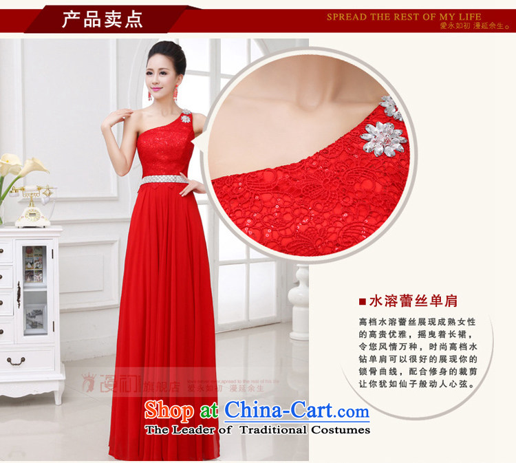 At the beginning of Castores Magi bride bows dress 2015 new lace diamond jewelry shoulder red dress moderator evening dress White XL Photo, prices, brand platters! The elections are supplied in the national character of distribution, so action, buy now enjoy more preferential! As soon as possible.