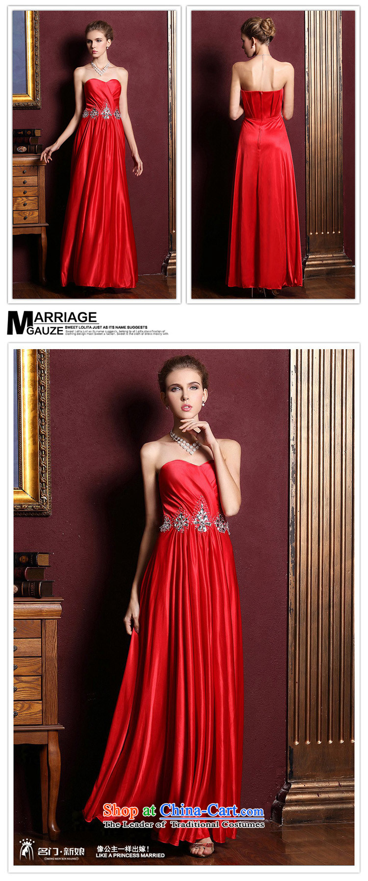 A Bride dress marriage new bows Services 2015 Long bridesmaid dress plum evening dress in RED M PHOTO 223, prices, brand platters! The elections are supplied in the national character of distribution, so action, buy now enjoy more preferential! As soon as possible.