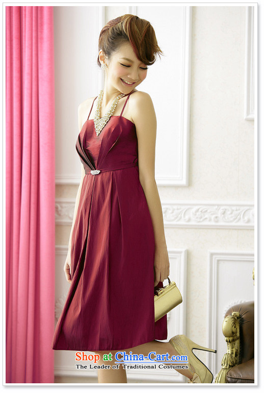  Western style modern Jk2.yy dinner sister bridesmaid mission dresses and sexy straps dresses wine red XXL picture, prices, brand platters! The elections are supplied in the national character of distribution, so action, buy now enjoy more preferential! As soon as possible.