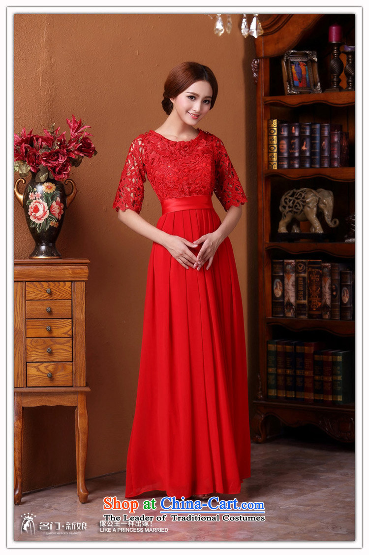 A new bride 2015 Red bows dress water-soluble lace long gown dinner serving 592 M picture, prices, brand platters! The elections are supplied in the national character of distribution, so action, buy now enjoy more preferential! As soon as possible.