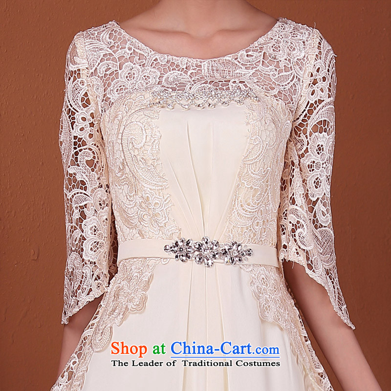 A new bride 2015 bows dress lace stitching dress elegant large petticoats 590 L, a bride shopping on the Internet has been pressed.