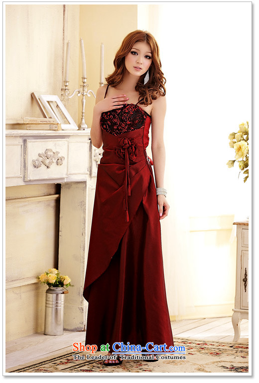  Wedding Banquet Jk2.yy rosebuds circled elegant long moderator dress long skirt strap dresses wine red are code picture, prices, brand platters! The elections are supplied in the national character of distribution, so action, buy now enjoy more preferential! As soon as possible.
