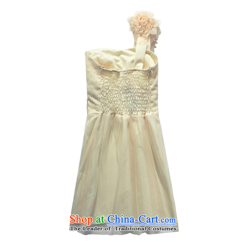  Western style single Jk2.yy shoulder botanists gauze dinner will be short of dress straps skirt (feed) White with both stealth code ,JK2.YY,,, shopping on the Internet