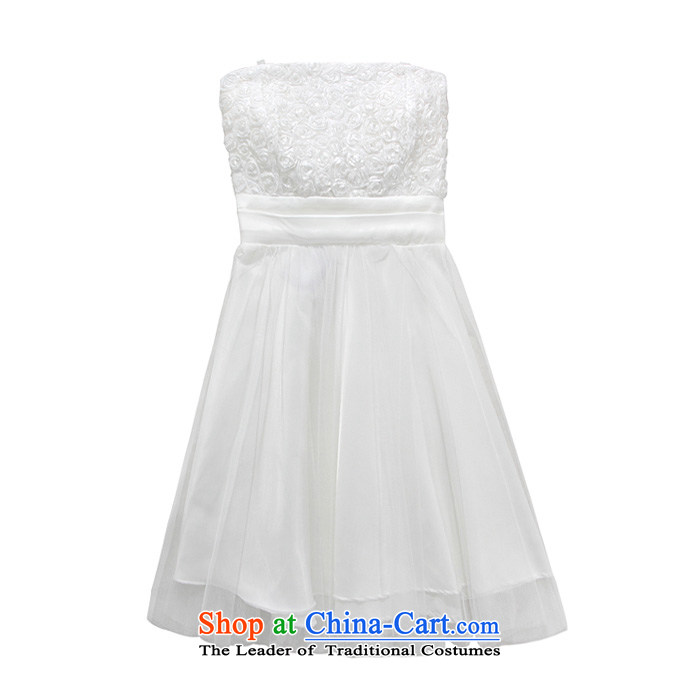  The Korean version of the aristocratic Jk2.yy romantic Rose foutune gauze wiping the chest short of dress and sisters dresses White XL Photo, prices, brand platters! The elections are supplied in the national character of distribution, so action, buy now enjoy more preferential! As soon as possible.