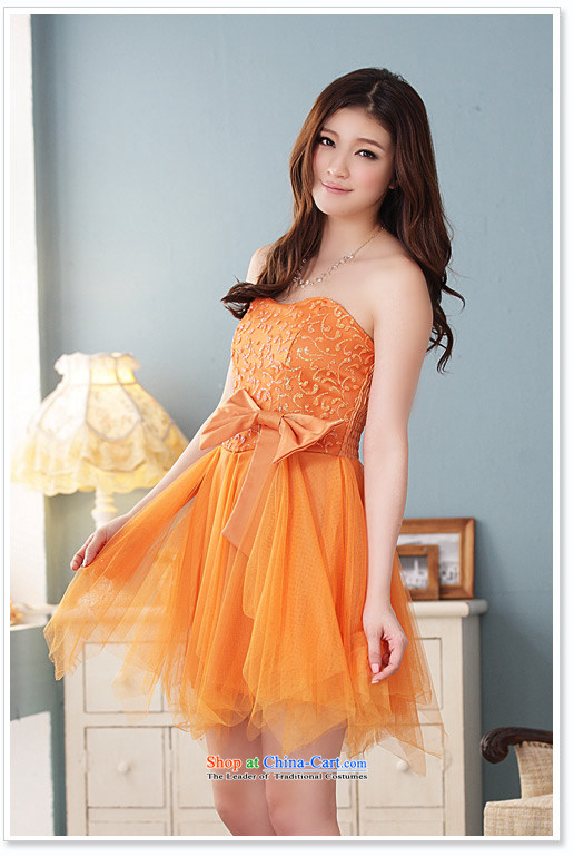  Dinner will be short of Jk2.yy maximum code at the end of mission dress bridesmaid chest skirt (feed) colored orange with invisible XXXL picture, prices, brand platters! The elections are supplied in the national character of distribution, so action, buy now enjoy more preferential! As soon as possible.