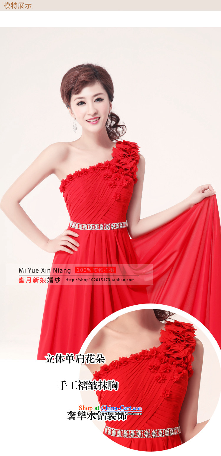Honeymoon bride 2015 New Red pearl of nail sweet water Shoulder Drill bride evening flower show banquet bows dress RED M picture, prices, brand platters! The elections are supplied in the national character of distribution, so action, buy now enjoy more preferential! As soon as possible.