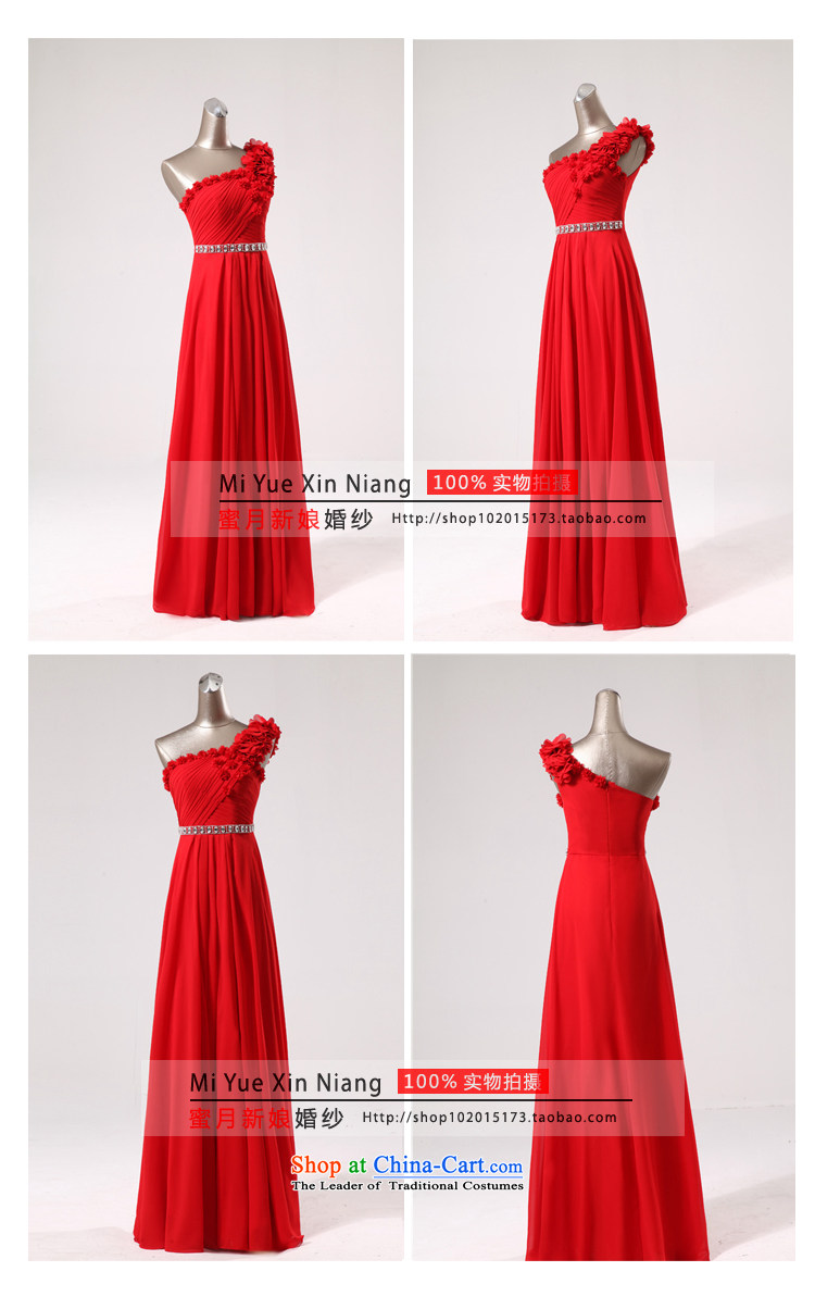 Honeymoon bride 2015 New Red pearl of nail sweet water Shoulder Drill bride evening flower show banquet bows dress RED M picture, prices, brand platters! The elections are supplied in the national character of distribution, so action, buy now enjoy more preferential! As soon as possible.