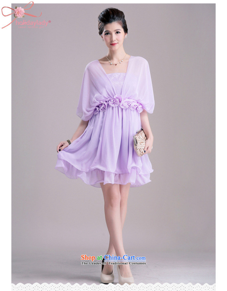 The end of the light (MO) 3 through QIAN-bridesmaid small dress wiping the chest by chiffon larger female thick MM XL women's dresses violet L picture, prices, brand platters! The elections are supplied in the national character of distribution, so action, buy now enjoy more preferential! As soon as possible.