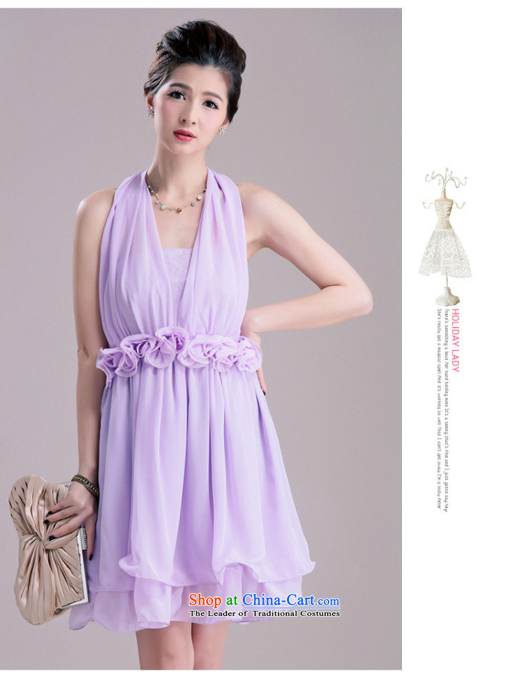 The end of the light (MO) 3 through QIAN-bridesmaid small dress wiping the chest by chiffon larger female thick MM XL women's dresses violet L picture, prices, brand platters! The elections are supplied in the national character of distribution, so action, buy now enjoy more preferential! As soon as possible.