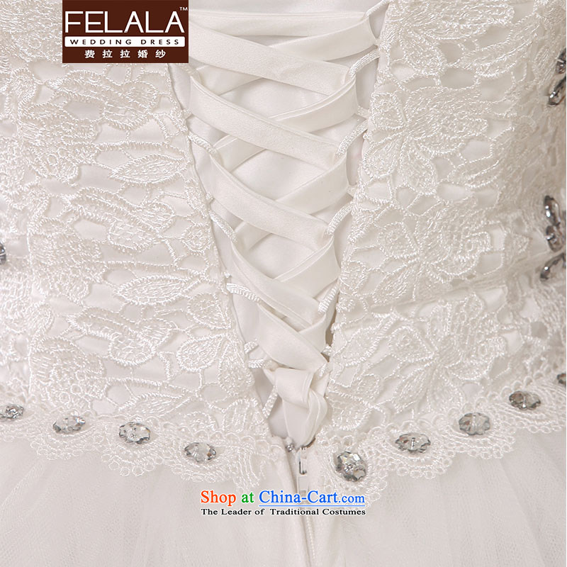 Ferrara ♀ Korean sweet dress skirt wedding dress bon bon white and one Field shoulder bridesmaid wedding dress short, Mr Ronald L Suzhou shipment of Ferrara wedding (FELALA) , , , shopping on the Internet