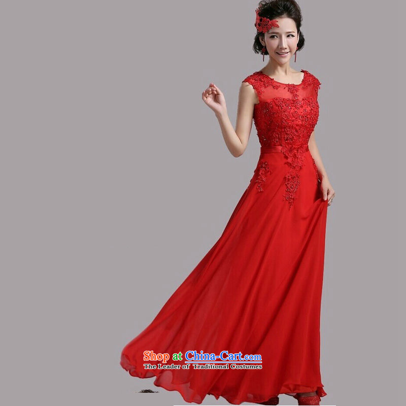 Optimize new stylish Hong-shoulders lace wedding dresses wedding service bridal XML0901 bows red S, Optimize Hong shopping on the Internet has been pressed.