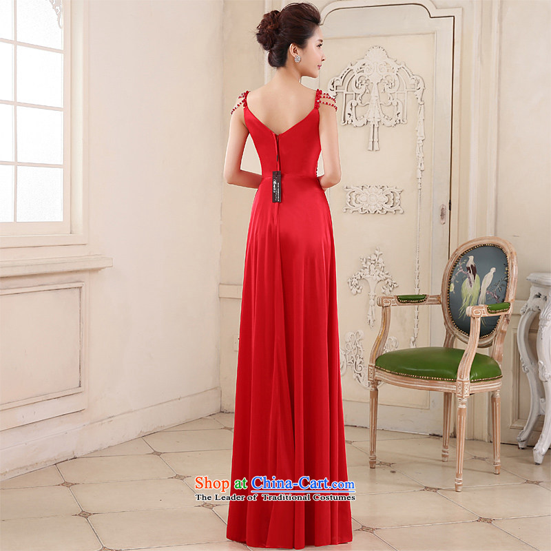 Honeymoon bride in spring and summer 2015 new products bows dress long stylish chiffon bows services under the auspices of services performed annual red S honeymoon bride shopping on the Internet has been pressed.