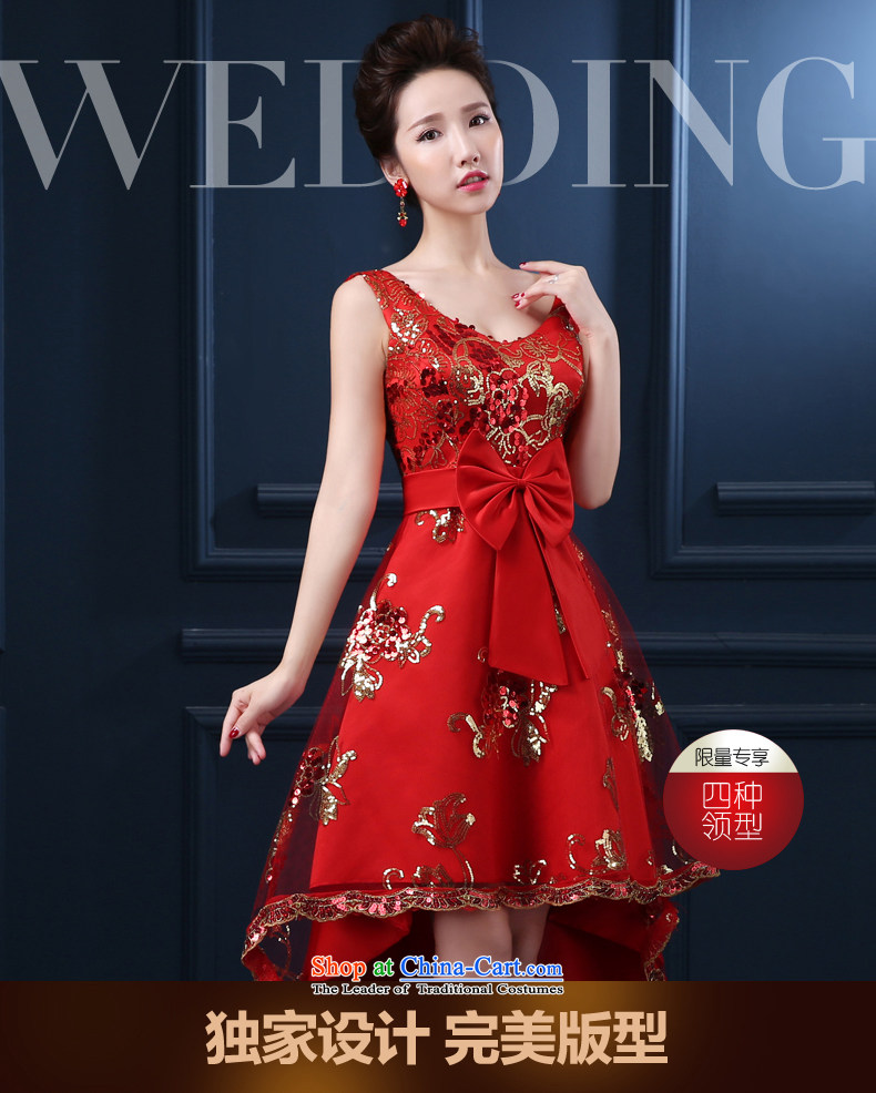 7 7 color tone 2015 National new bride front stub long after the marriage of lace red bows to small girl L005 qipao gown skirts and chest) S picture, prices, brand platters! The elections are supplied in the national character of distribution, so action, buy now enjoy more preferential! As soon as possible.