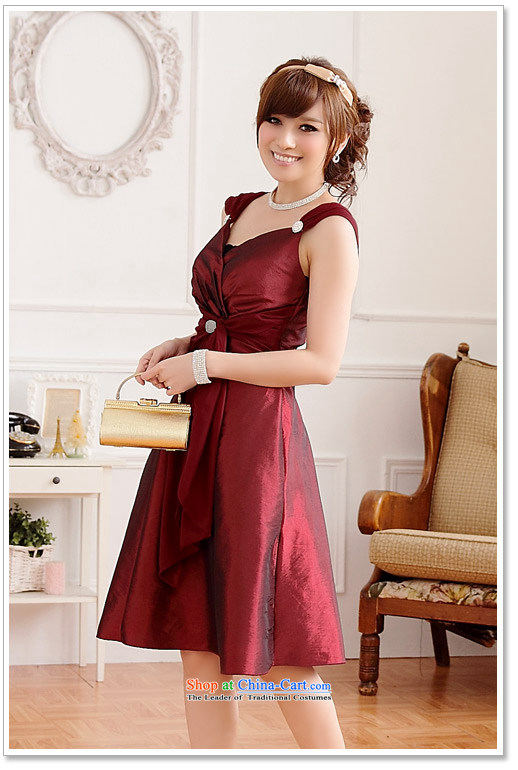  The Korean version of the aristocratic Jk2.yy Princess V-neck tie dinner of the Diamond short of lifting strap dresses and sexy dresses wine red are code picture, prices, brand platters! The elections are supplied in the national character of distribution, so action, buy now enjoy more preferential! As soon as possible.