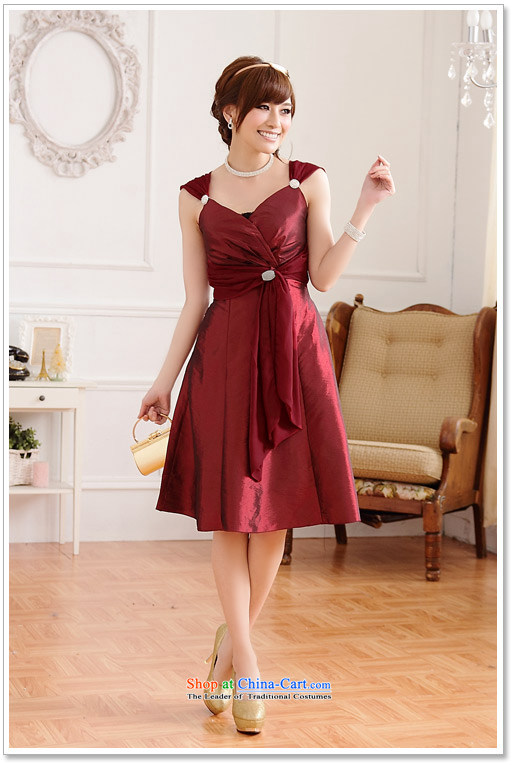  The Korean version of the aristocratic Jk2.yy Princess V-neck tie dinner of the Diamond short of lifting strap dresses and sexy dresses wine red are code picture, prices, brand platters! The elections are supplied in the national character of distribution, so action, buy now enjoy more preferential! As soon as possible.