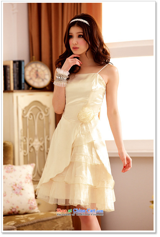  The Korean version of the aristocratic Jk2.yy van short of Princess bridesmaid mission strap dress dinner will be sexy dresses champagne color pictures, prices, XXL brand platters! The elections are supplied in the national character of distribution, so action, buy now enjoy more preferential! As soon as possible.
