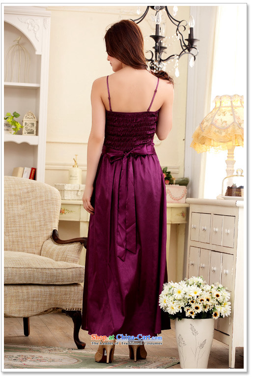  Aristocratic magnificent Slop buckets Jk2.yy Sau San emulation silk straps moderator dinner dress large long skirt purple are code pictures, prices, brand platters! The elections are supplied in the national character of distribution, so action, buy now enjoy more preferential! As soon as possible.