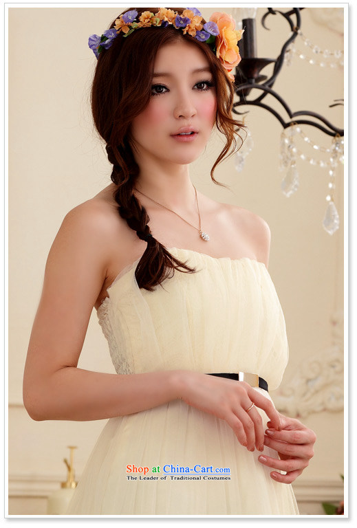  The Korean version of the aristocratic Jk2.yy elegant princess bridesmaid short of dresses dinner for larger screen wipe yarn chest lei dresses champagne color codes are pictures, prices, brand platters! The elections are supplied in the national character of distribution, so action, buy now enjoy more preferential! As soon as possible.