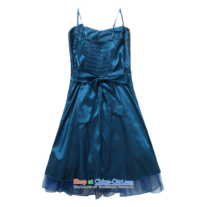  Western Wind dinner will be Jk2.yy aristocratic strap evening dress short skirt J9903) Blue XXXL picture, prices, brand platters! The elections are supplied in the national character of distribution, so action, buy now enjoy more preferential! As soon as possible.