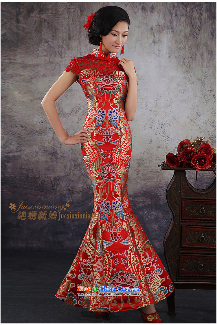Embroidered brides is by no means a crowsfoot wedding dresses qipao bride bows Services New 2015 retro improved marriage wedding long summer red S Suzhou shipment picture, prices, brand platters! The elections are supplied in the national character of distribution, so action, buy now enjoy more preferential! As soon as possible.