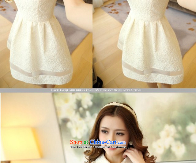 Juner China Philippines 2015 Spring New Korean Sau San sleeveless bridesmaid dress dresses bon bon skirt White M picture, prices, brand platters! The elections are supplied in the national character of distribution, so action, buy now enjoy more preferential! As soon as possible.