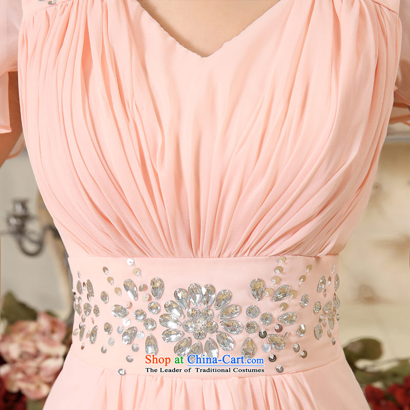 Love of the overcharged by 2015 new dress short skirt bride bridesmaid services serving the princess cuff bows wedding small short skirts Siu Fei cuff Pink Pink-FOUTUNE XS, love of the overcharged shopping on the Internet has been pressed.