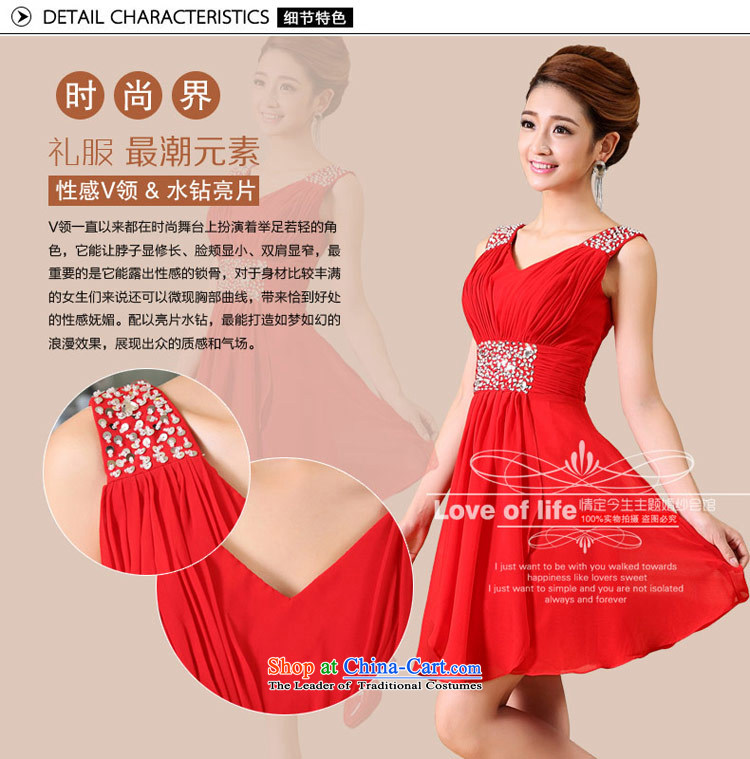 Love of the overcharged chiffon skirt 2015 new manually customised dress bride Wedding Dress Short, bows to Sau San video thin lace wedding dress red XL Photo, prices, brand platters! The elections are supplied in the national character of distribution, so action, buy now enjoy more preferential! As soon as possible.