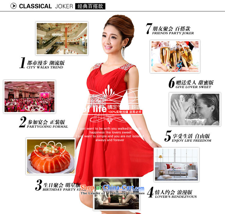 Love of the overcharged chiffon skirt 2015 new manually customised dress bride Wedding Dress Short, bows to Sau San video thin lace wedding dress red XL Photo, prices, brand platters! The elections are supplied in the national character of distribution, so action, buy now enjoy more preferential! As soon as possible.