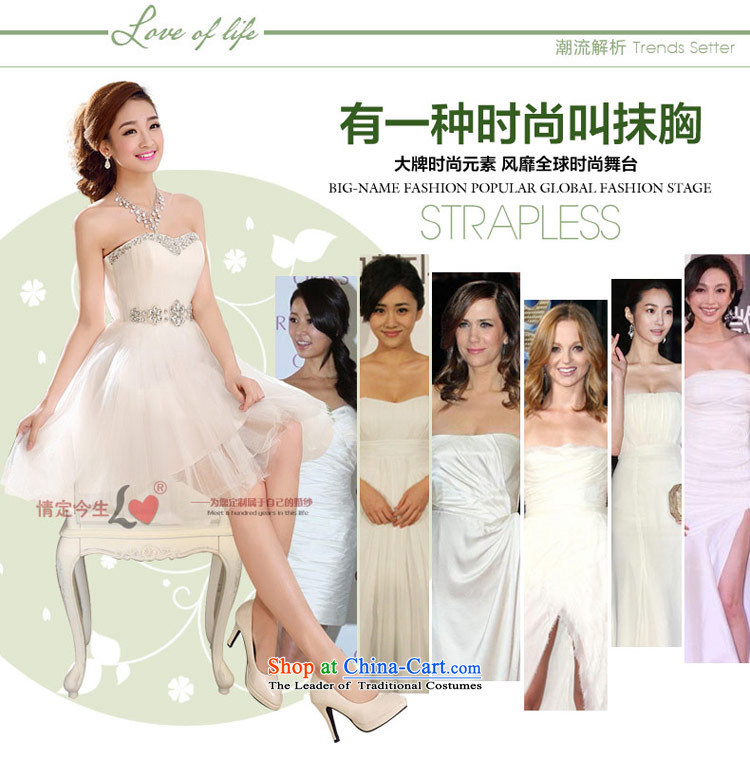 Love of the overcharged by 2015 new wedding dress on chip diamond short, wipe the Chest dinner drink service bridesmaid bon bon skirt thin white XXXL Sau San video picture, prices, brand platters! The elections are supplied in the national character of distribution, so action, buy now enjoy more preferential! As soon as possible.