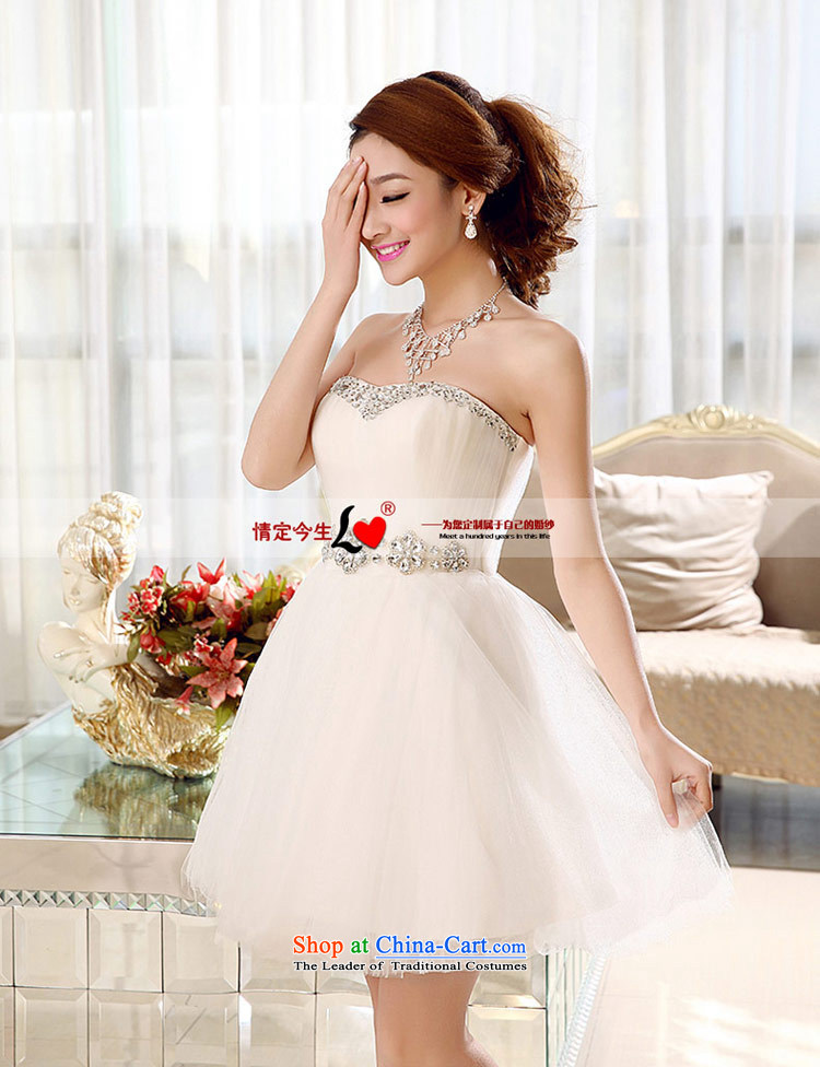 Love of the overcharged by 2015 new wedding dress on chip diamond short, wipe the Chest dinner drink service bridesmaid bon bon skirt thin white XXXL Sau San video picture, prices, brand platters! The elections are supplied in the national character of distribution, so action, buy now enjoy more preferential! As soon as possible.